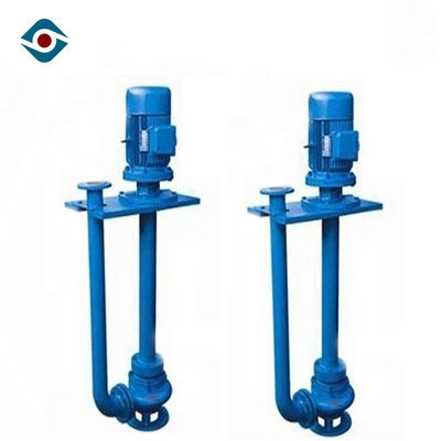 Biru Heavy Duty Vertikal Shaft Pump Sand Mining Pump Dengan Support Plate pemasok