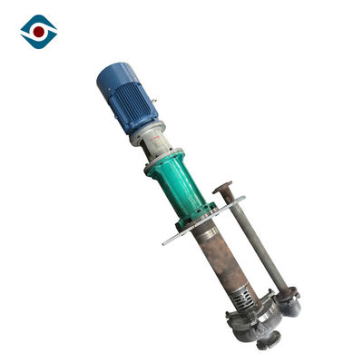 Biru Heavy Duty Vertikal Shaft Pump Sand Mining Pump Dengan Support Plate pemasok